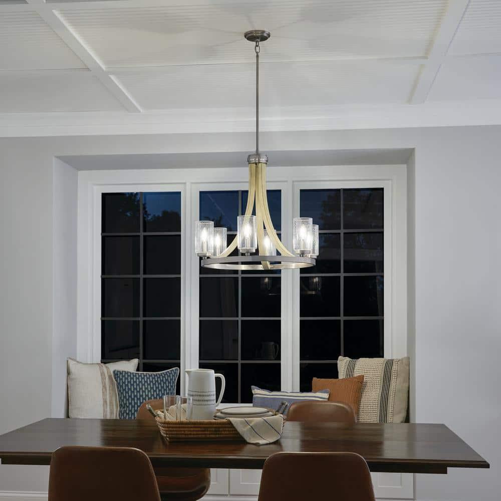Kichler Lighting Grand Bank 6 - Light Chandelier in  Distressed Antique Gray