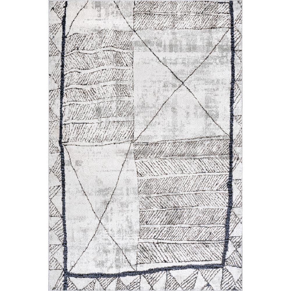 Nuloom Simone Global-Inspired Moroccan Cotton Blend Indoor Area Rug - Beige 5x7