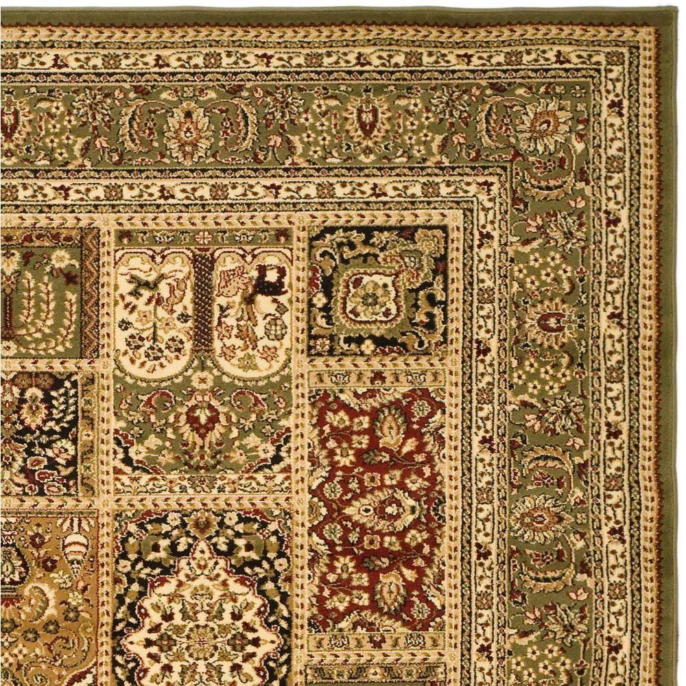 Lyndhurst LNH217 Power Loomed Area Rug - Multi/Green - 5'3"x7'6" - Safavieh.