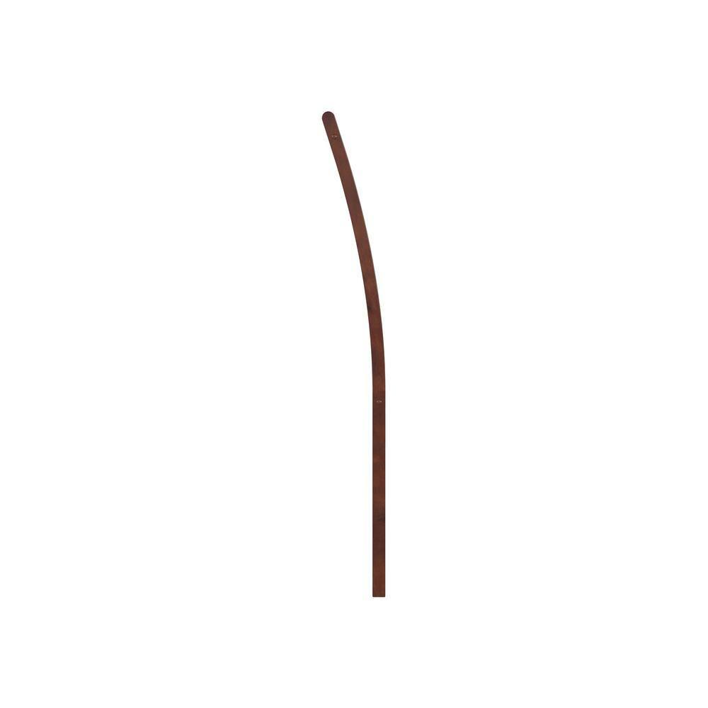 Solid Wood Slat Headboard - Sleigh Design Bed Frame - Walnut Finish - Full, Queen, King Sizes