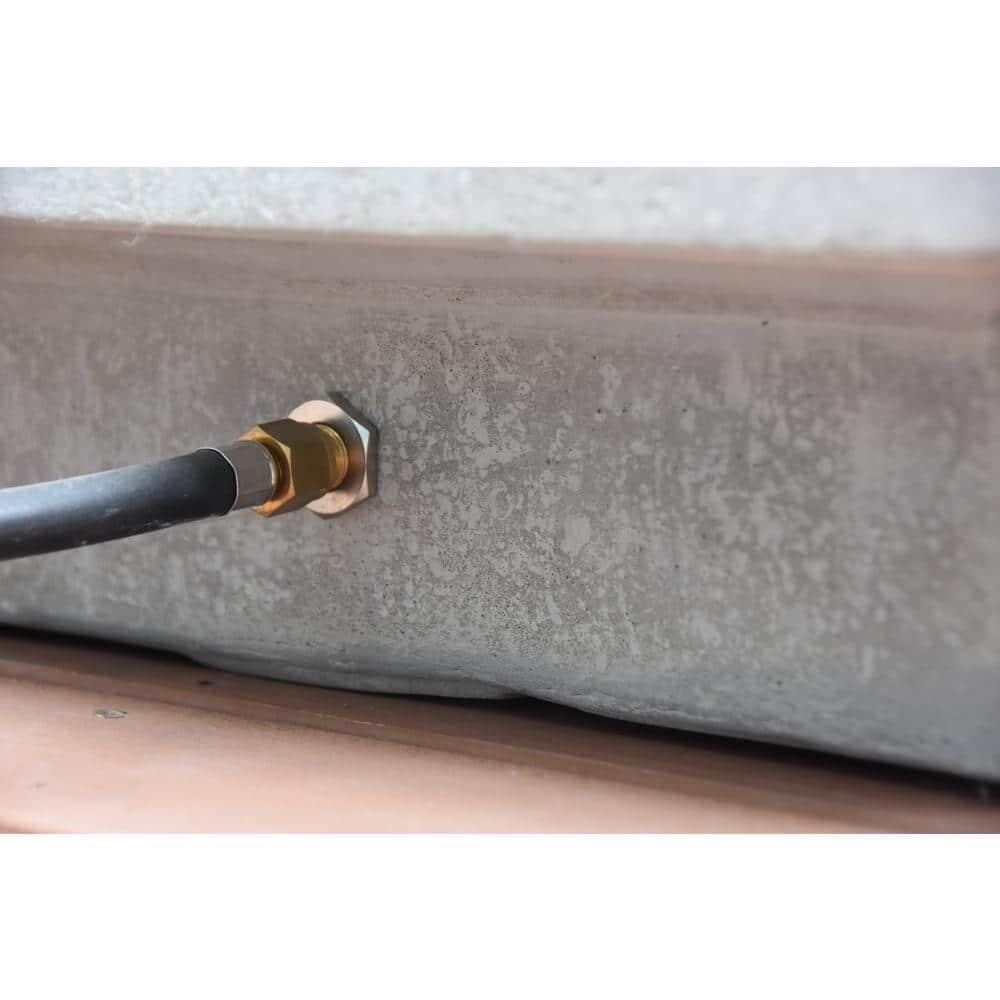 Elementi Hampton 56" Concrete Fire Table, Light Grey