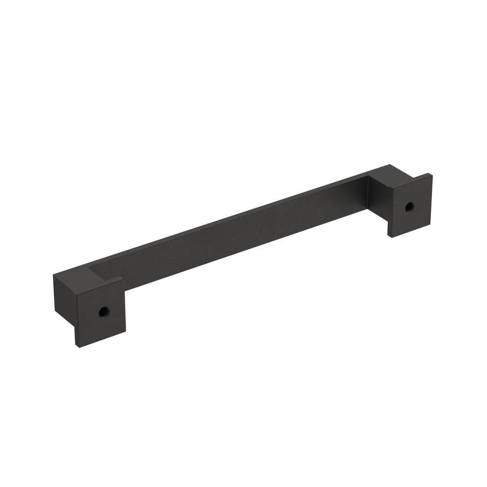 Amerock Appoint 5-1/16 inch (128mm) Center-to-Center Matte Black Cabinet Pull