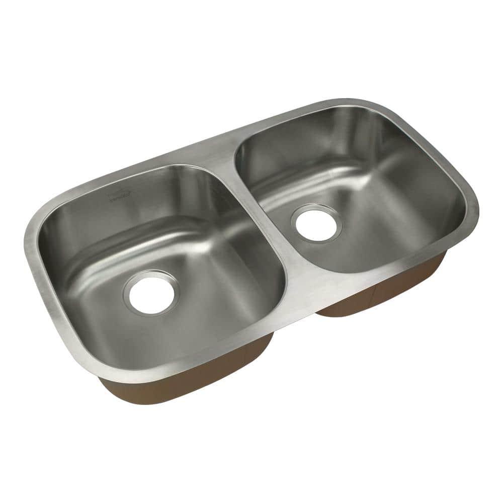Classic 32'' L Undermount Double Bowl Stainless Steel Kitchen Sink