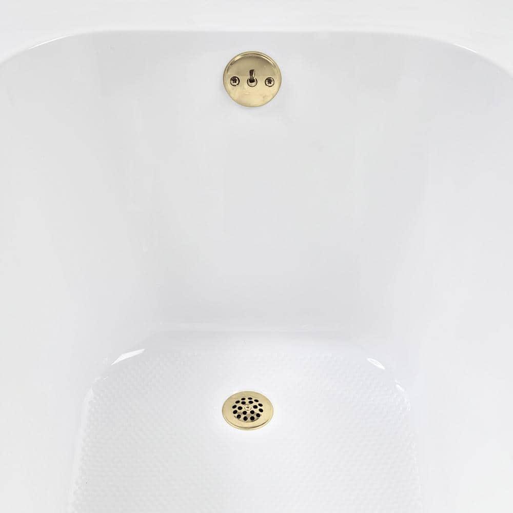 72" x 36" Acrylic Soaking Drop-In Bathtub, Drain Included