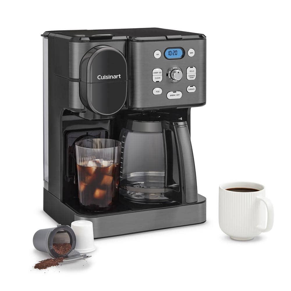Cuisinart ® Coffee Center ® Black Stainless Steel 12-Cup Coffee Maker and Single Brewer