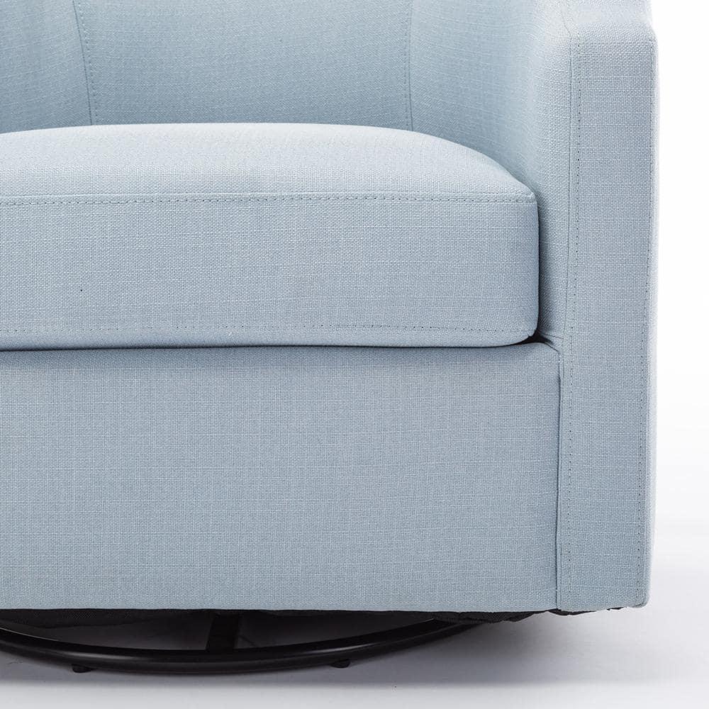 Debbie 77.47cm Wide Polyester Swivel Barrel Chair