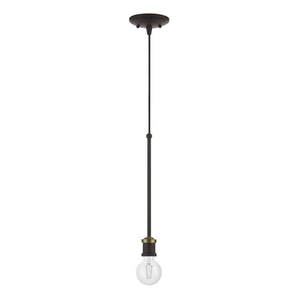 Livex Lighting Lansdale 1 - Light Pendant in  Bronze/Antique Brass