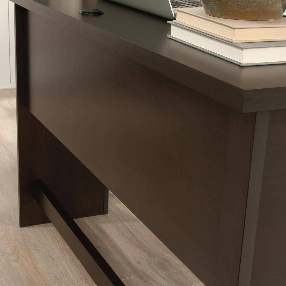 Sauder Summit Station L Desk Cinnamon Cherry