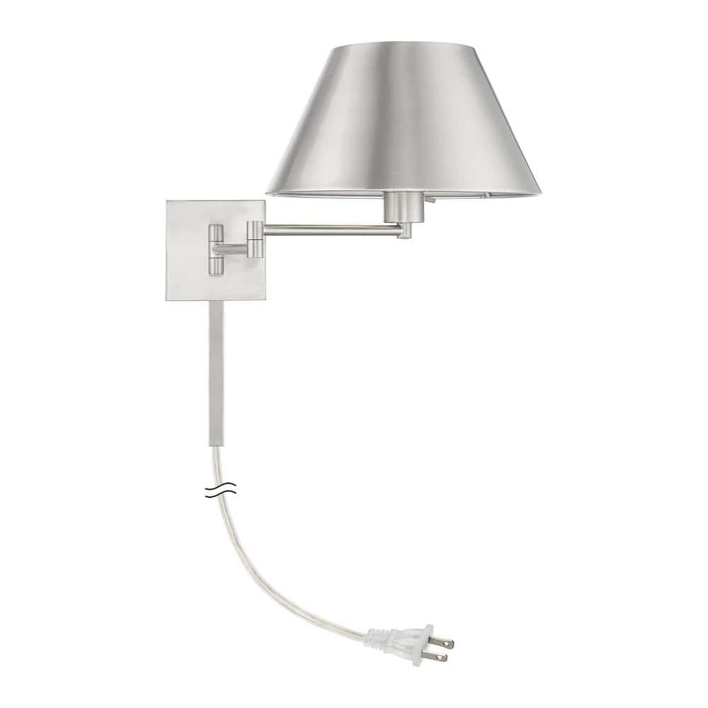 Livex Lighting 1 - Light Wall Light in  Brushed Nickel