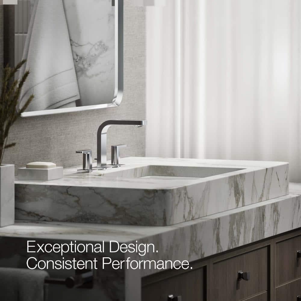 Parallel™Widespread Bathroom Faucet, 3-Hole Two Lever Handle Bathroom Sink Faucet, 1.2 GPM