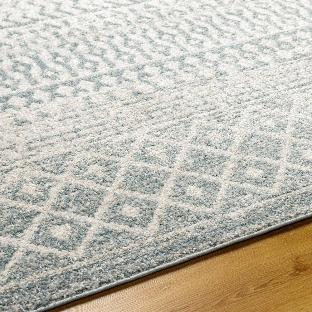 Livabliss Chester Boho Moroccan Area Rug, 2' x 2'11", Light Blue, (2' x 3')