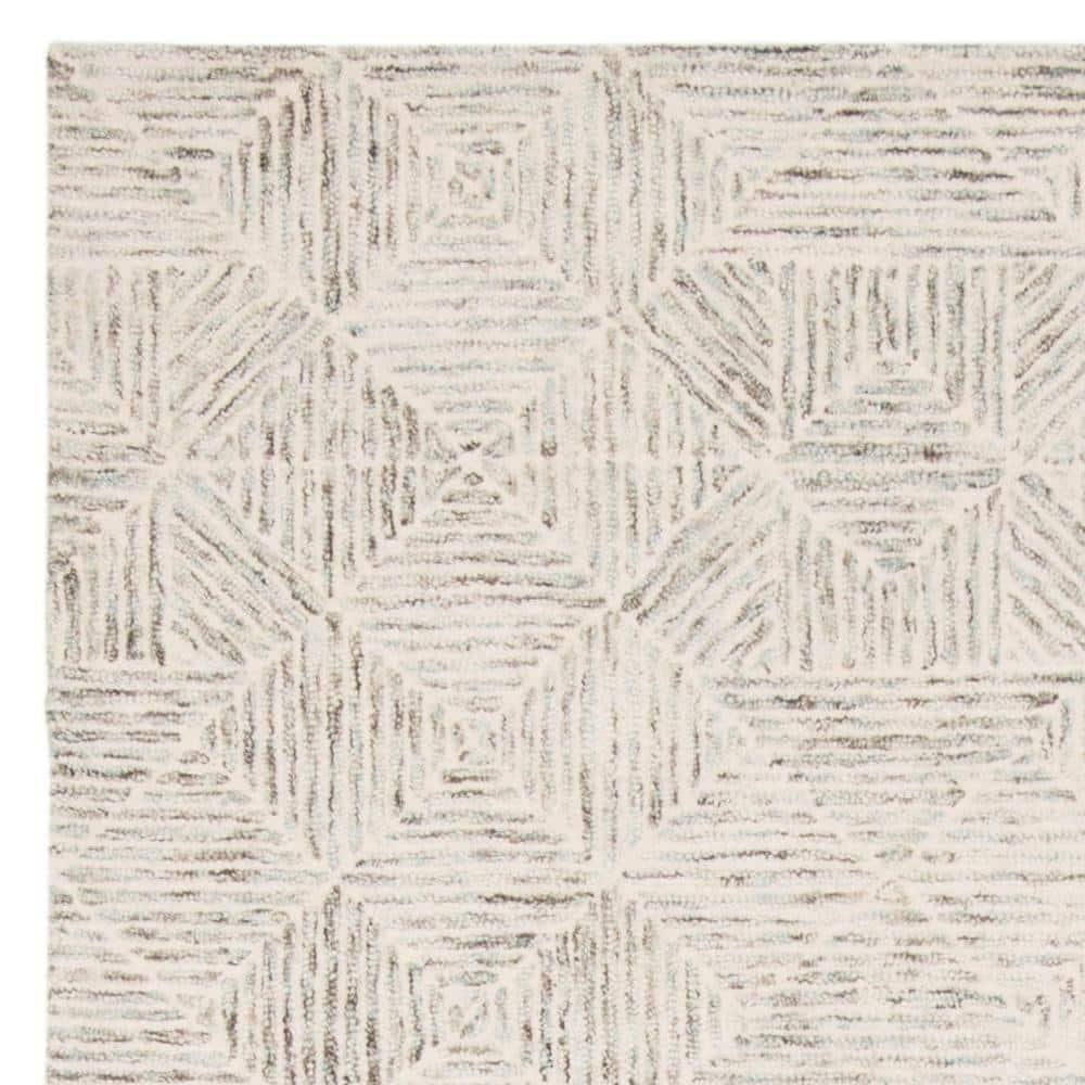 Abstract ABT763 Handmade Indoor Area Rug - Light Blue - 6'x9' - Safavieh