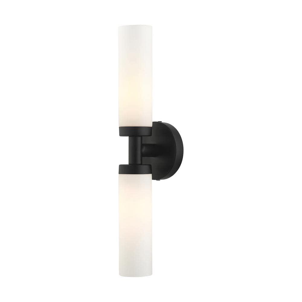 Livex Lighting Aero 2 - Light Vanity in  Black