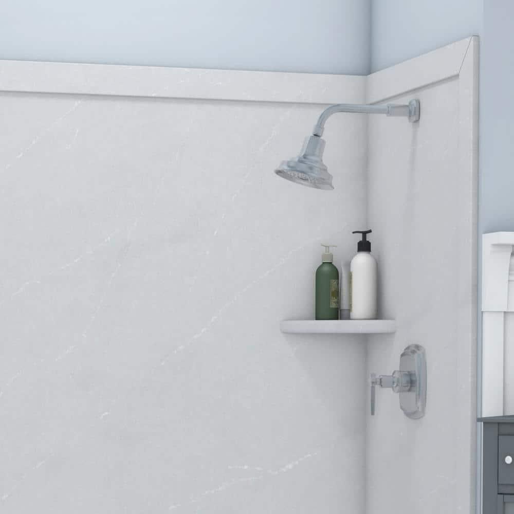 FlexStone Adaptable 60"W x 60"D x 80"H Alcove Shower Surround