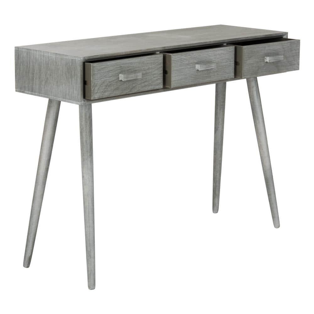 Albus 3 Drawer Console Table - CNS5701C - Gray - Safavieh