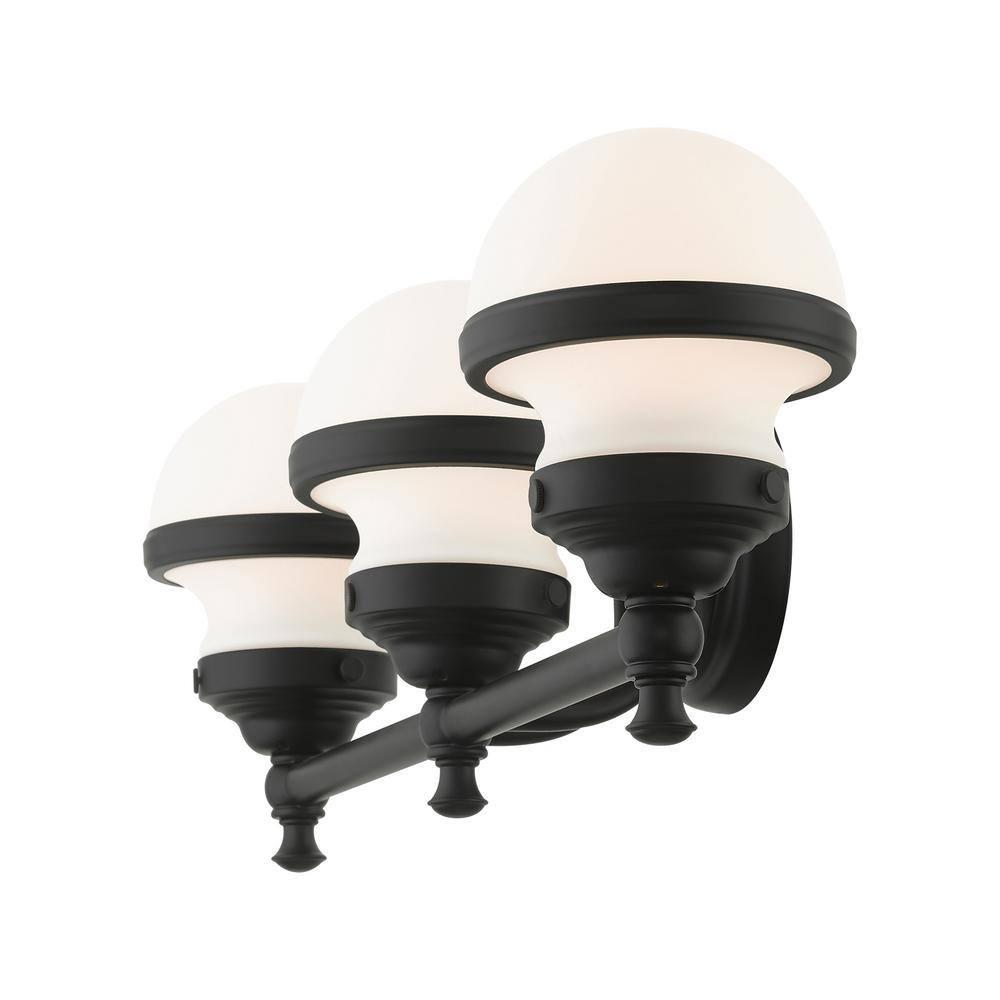 Livex Lighting Oldwick 3 - Light Vanity in  Black