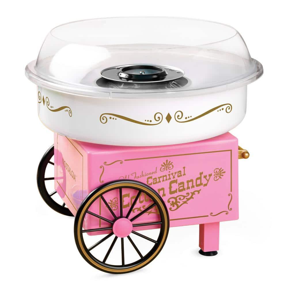 Nostalgia Nostalgia Retro Countertop Cotton Candy Machine, Includes 2 Reusable Cones & Scoop