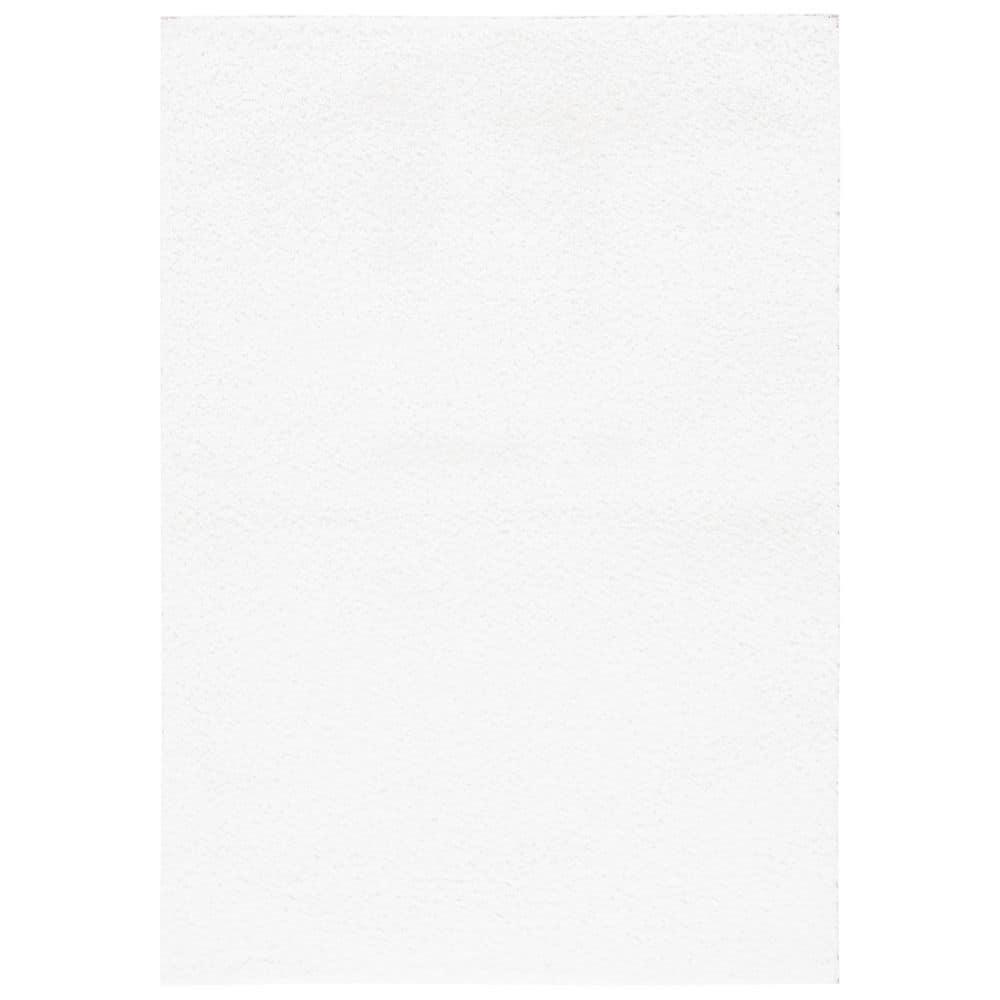 August Shag AUG200 Power Loomed Indoor Accent Rug - White - 3'x5' - Safavieh