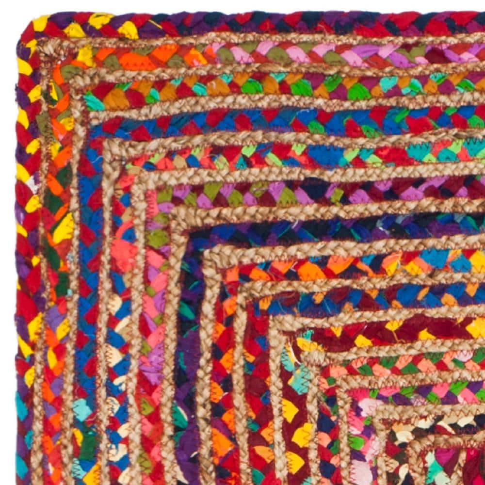 Cape Cod CAP202 Woven Indoor Runner Rug - Red/Multi - 2'3"x14' - Safavieh
