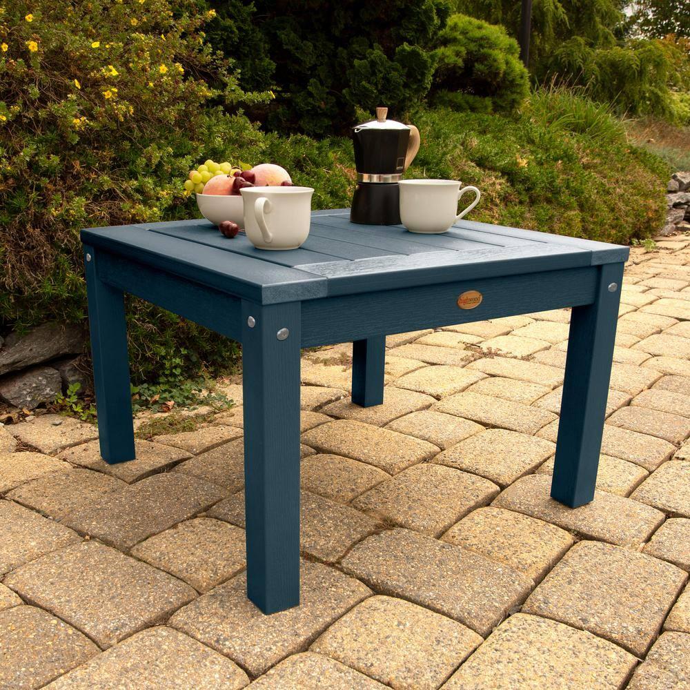 Highwood Adirondack Side Table - 24" W x 24" L x 16" H, Outdoor, Eco-friendly, Synthetic Wood