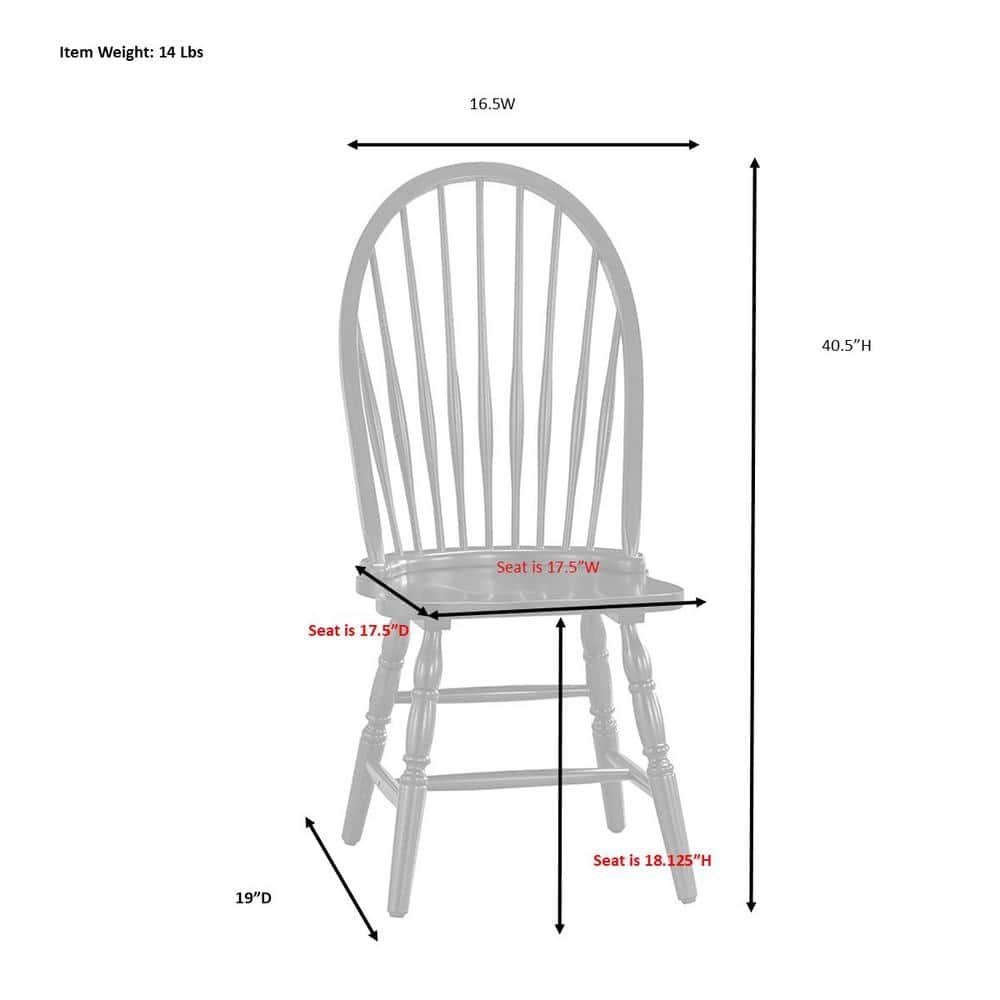 Carolina Classics Windsor Wood Dining Chair in Pure White