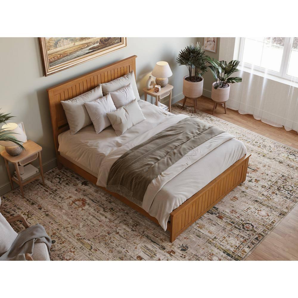 AFI Furnishings Nantucket Low Profile Solid Wood Platform Bed with Matching Footboard