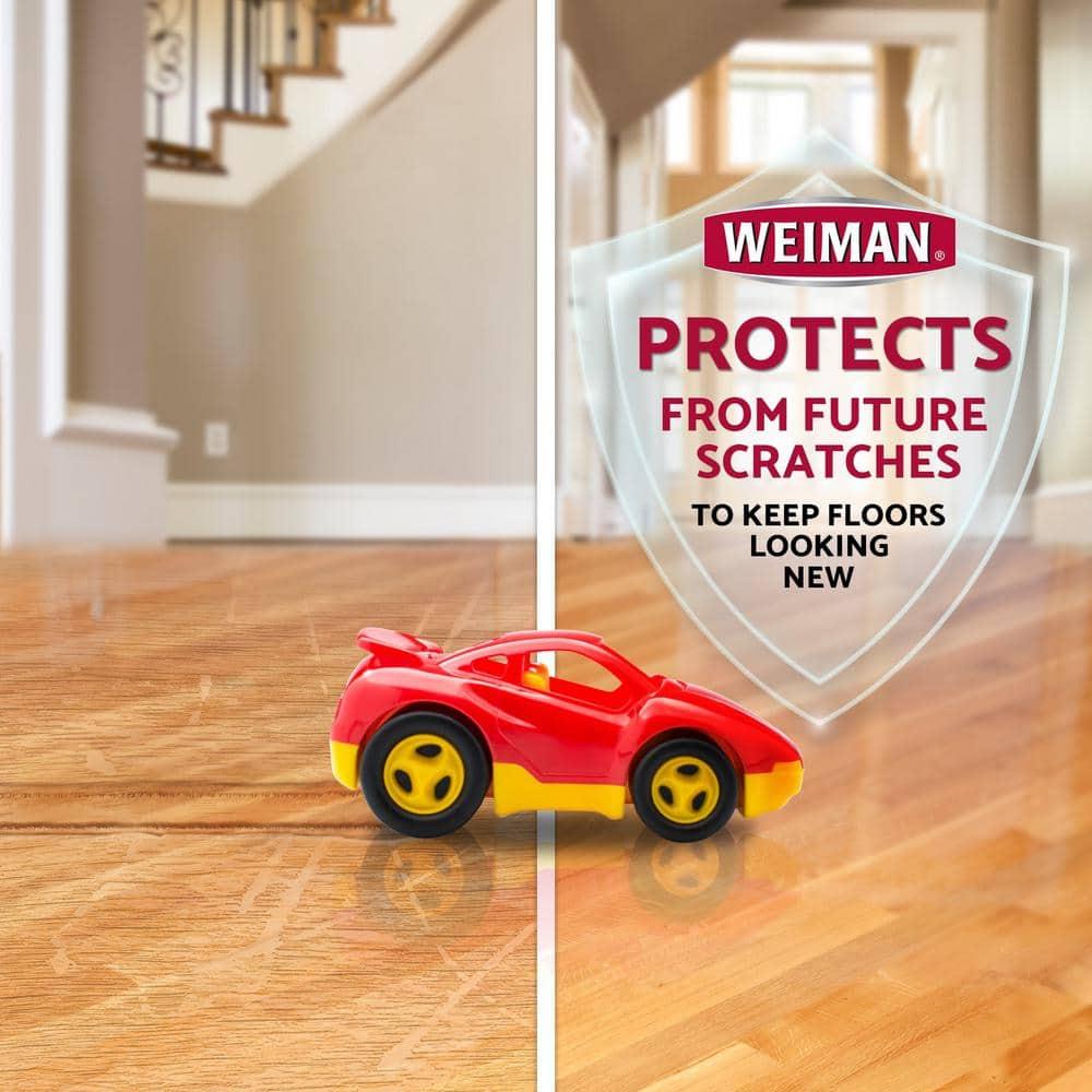 Weiman High-Traffic Hardwood Floor Polish and Restorer - Natural Shine, Removes Scratches, Leaves Protective Layer 32 fl. oz