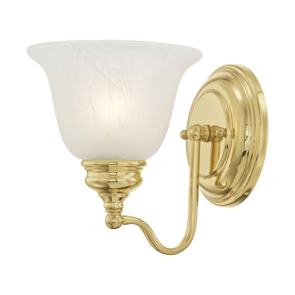 Livex Lighting Essex 1 - Light Vanity in  Polished Brass