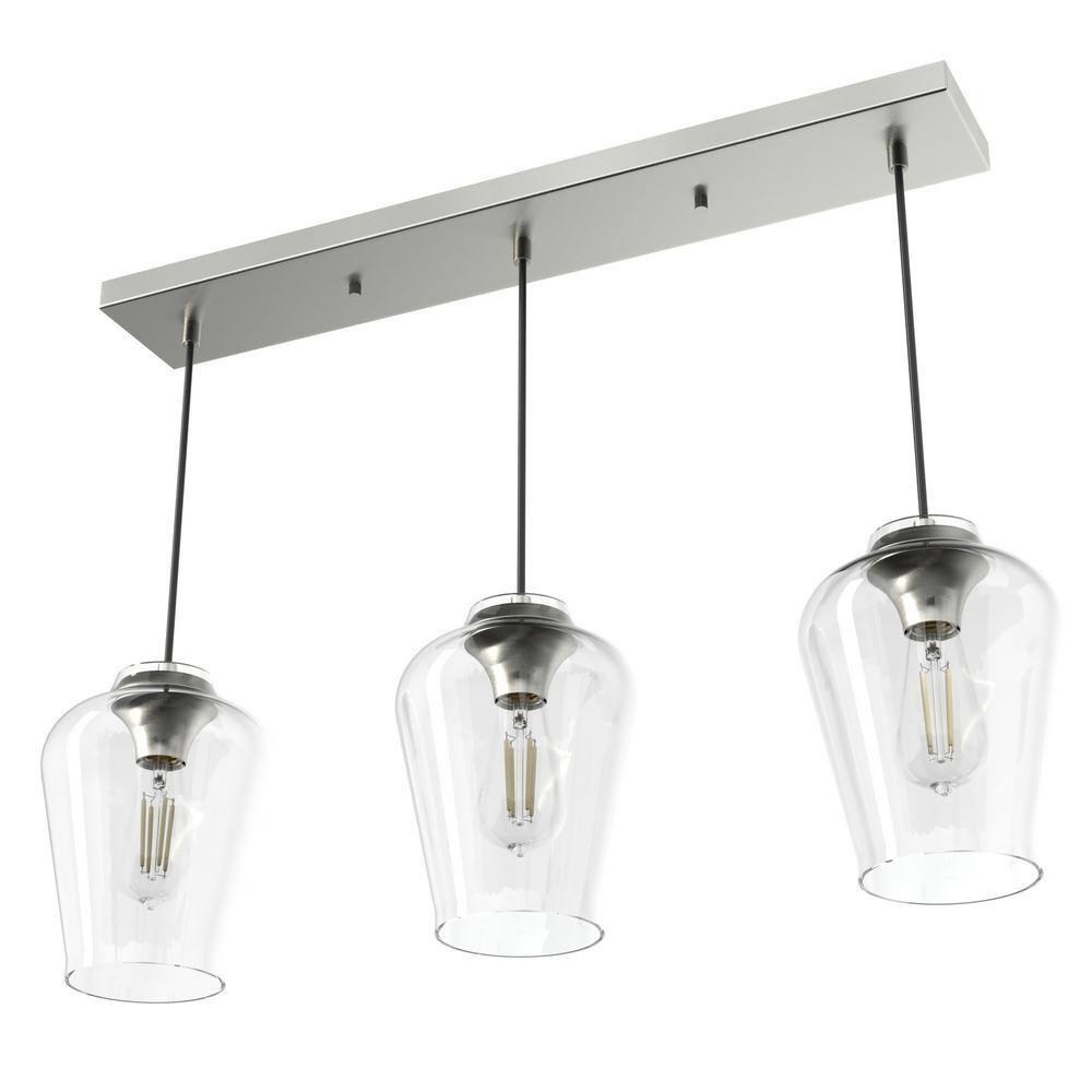 Hunter Fan Company 19725 Vidria Cluster Pendant, Brushed Nickel