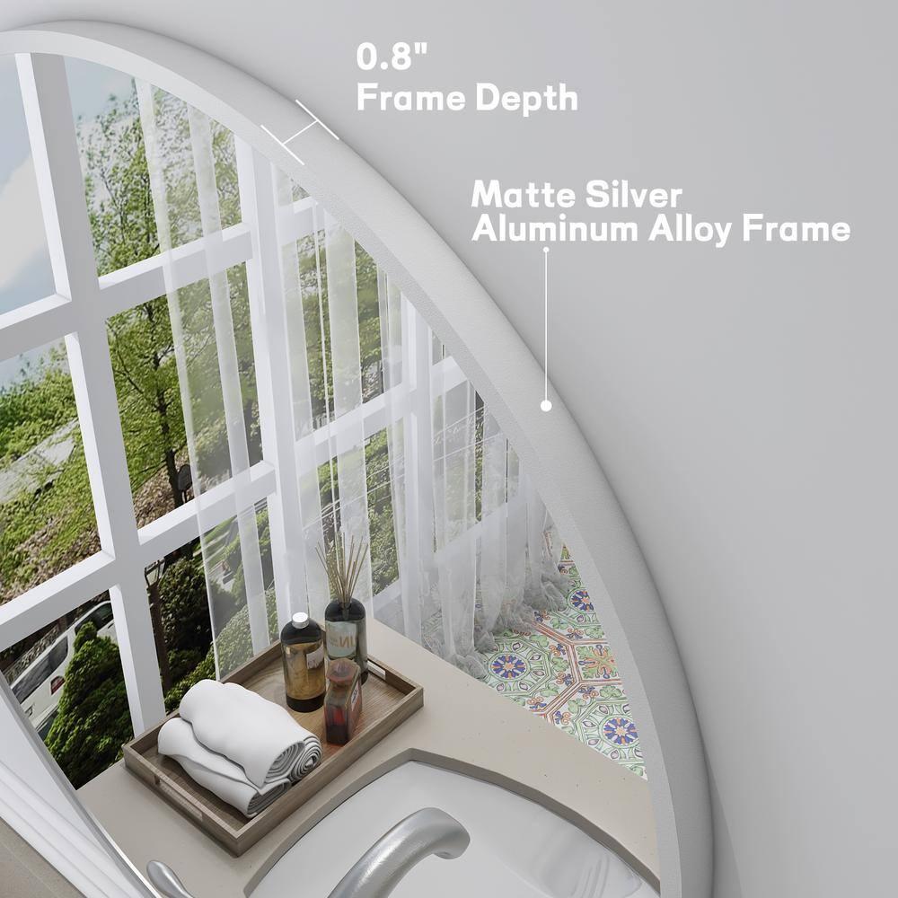 Amara Round High Quality Aluminum Alloy Framed French Cleat Mounted Wall Decor Bathroom Vanity Mirror with 5-Year Warranty