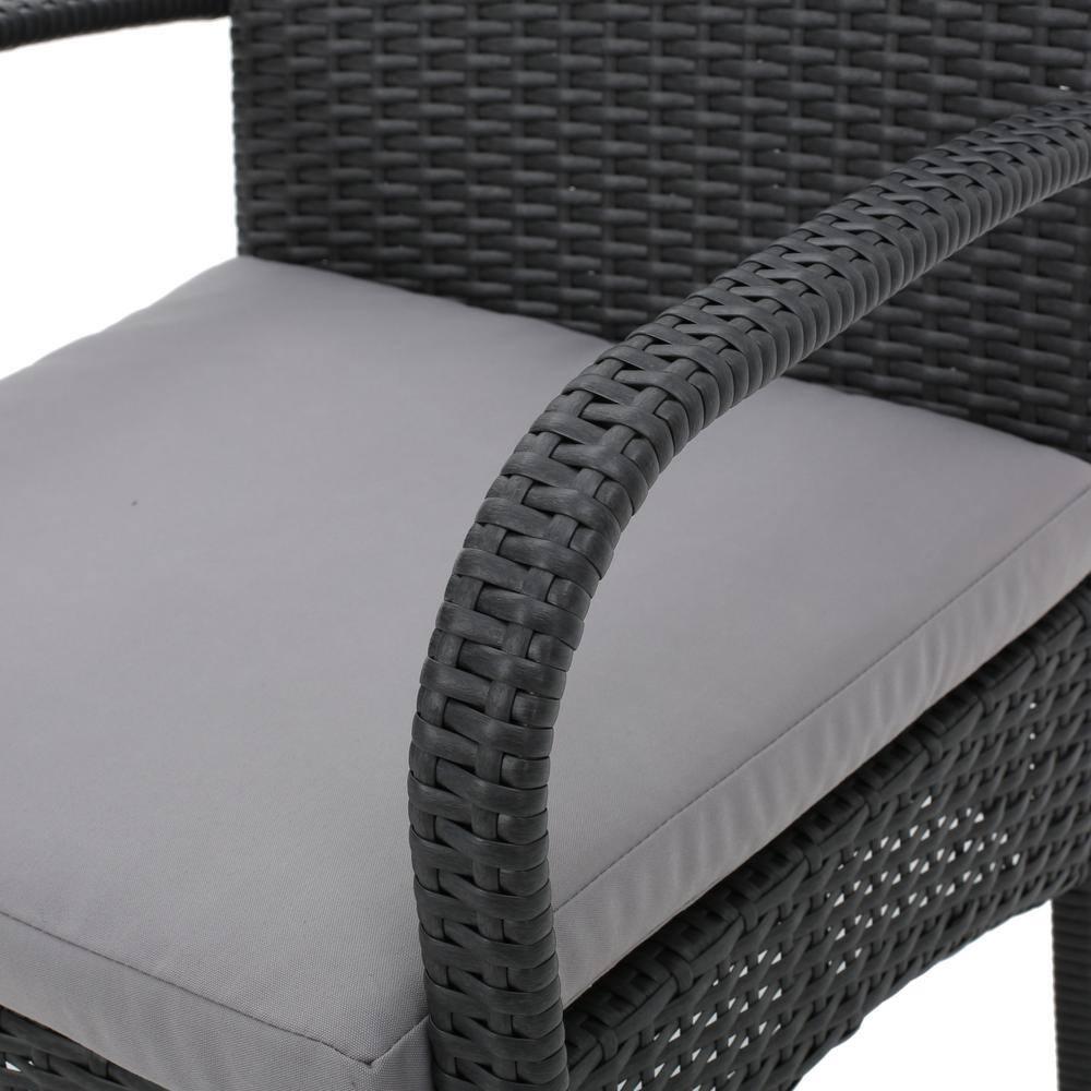 Noble House Palermo 6 Piece Aluminum Patio Dining Set in Gray