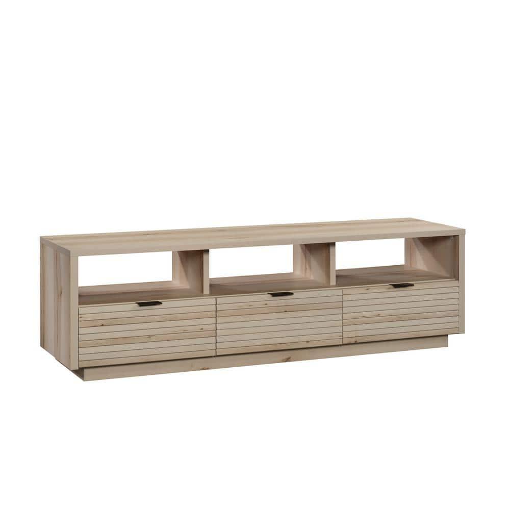 Sauder Harvey Park TV Stand with Drawers for TVs up to 70", Pacific Maple Finish