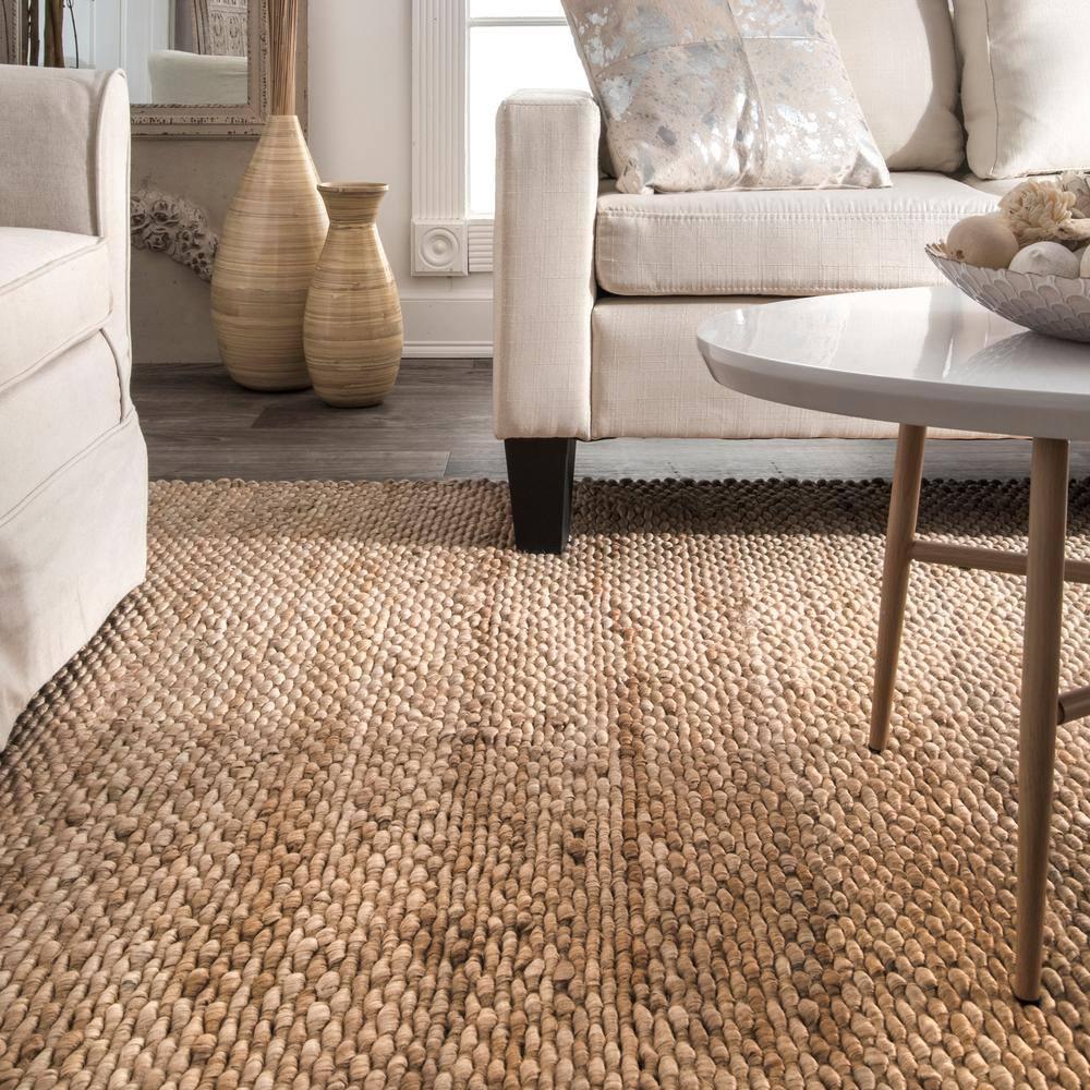 nuLOOM Hailey Handwoven Jute Area Rug, 5' x 8', Natural