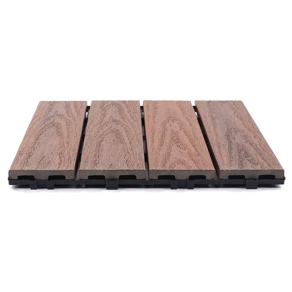 UltraShield Naturale Composite 12" x 12" Interlocking Deck Tile