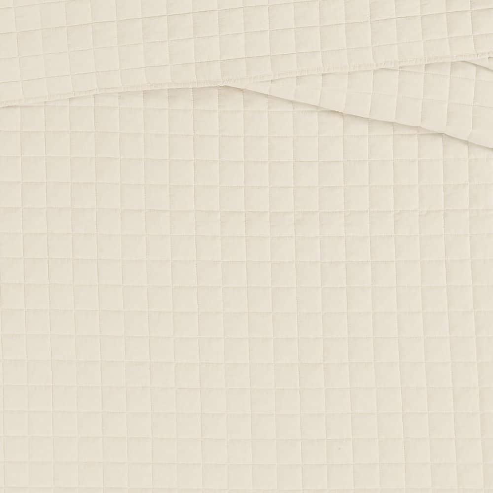 Natural Cotton Reversible King Quilt Set