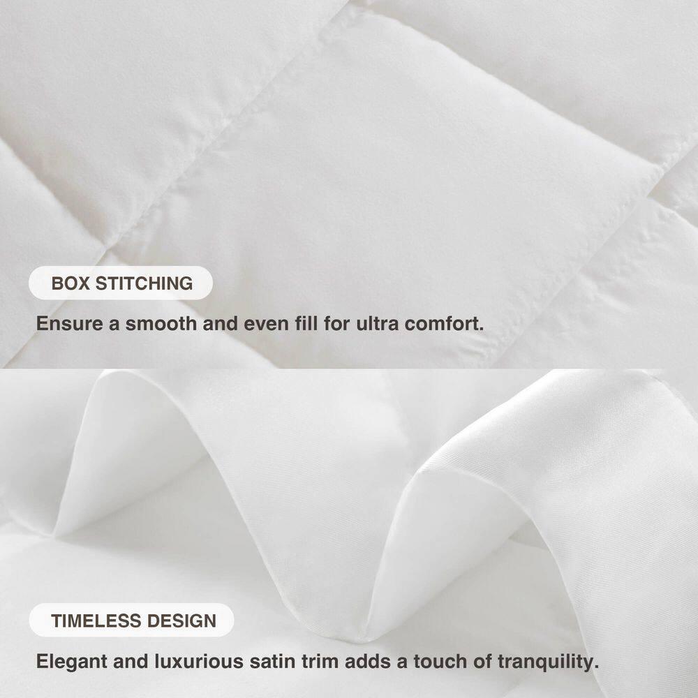 Madison Park Lightweight Down Alternative Blanket with Satin Trim
