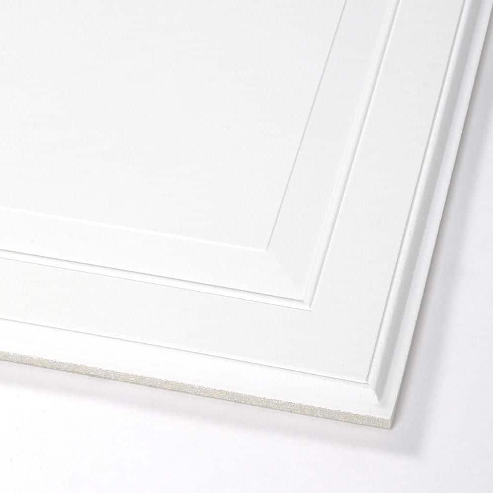 Armstrong 2x2 LEDGES Acoustic Ceiling Tiles for Suspended Ceiling Grids, 6-tiles per pack, White