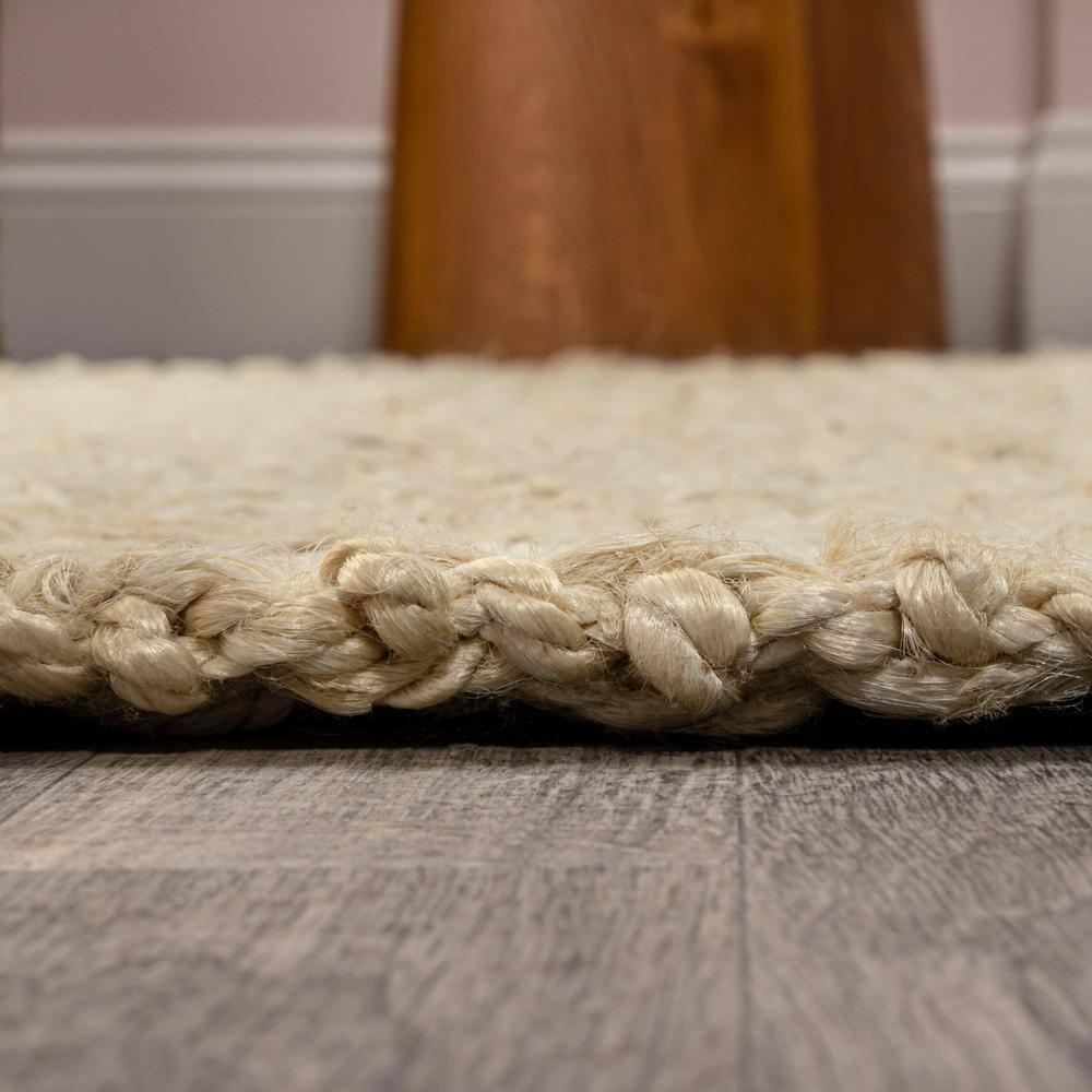 JONATHAN Y Estera Hand Woven Boucle Chunky Jute Ivory 3 ft. x 5 ft. Area Rug
