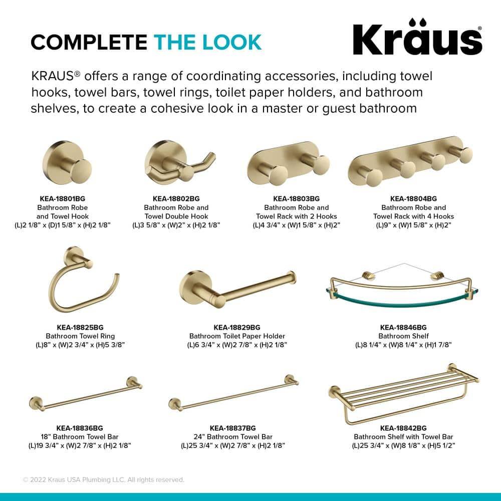 Kraus Elie Triangle Metal Corner Shelf