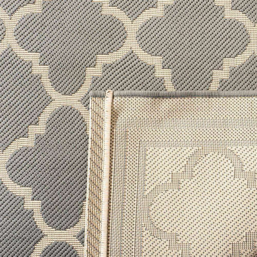 Courtyard CY6918 Power Loomed Indoor/Outdoor Area Rug - Anthracite/Beige - 4'x4' - Safavieh.
