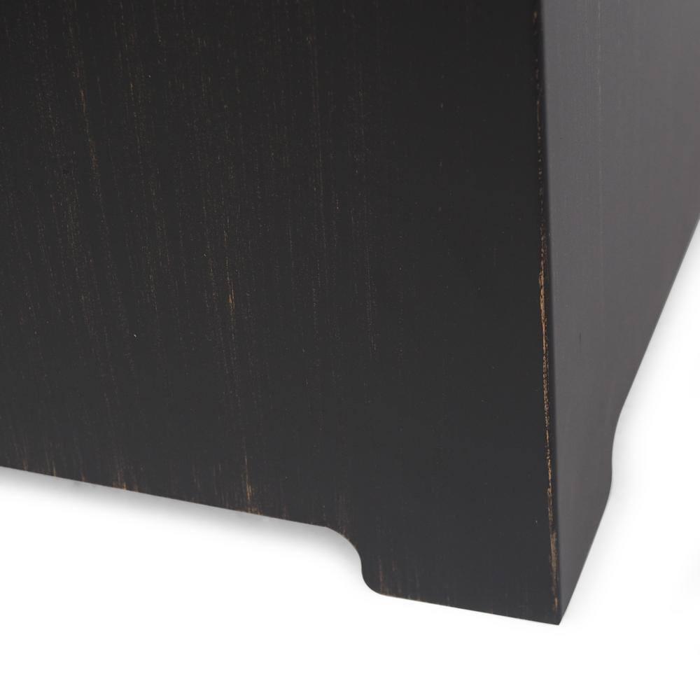 Noble House Wellington Rectangular Fire Pit with Tank Holder in Brushed Brown