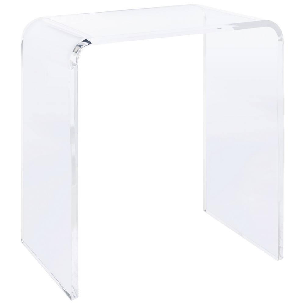 Pryor Acrylic Side Table - Clear - Safavieh.