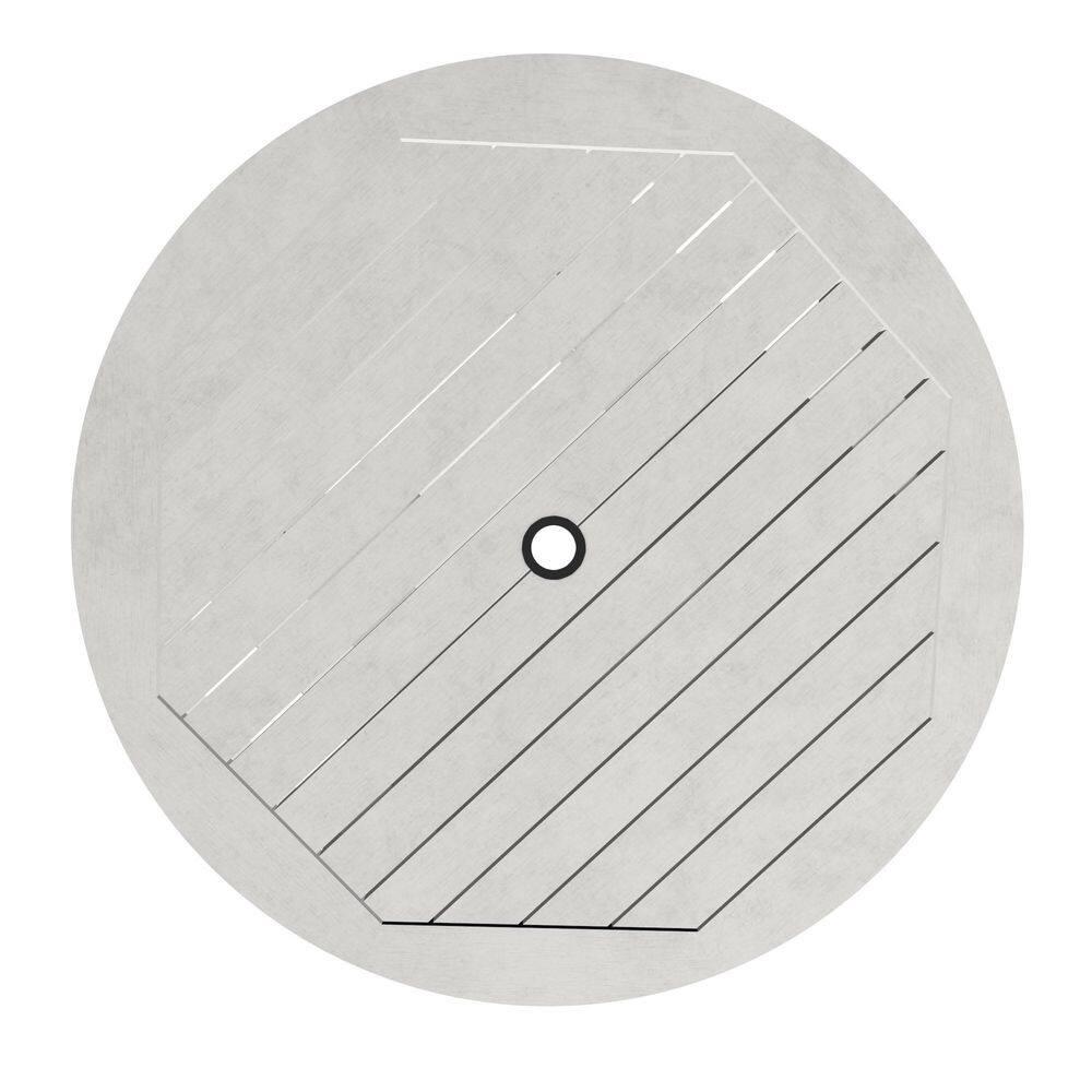 Highwood's 36" Round 3-pc Weatherly Dining Set - Counter Height, Outdoor, Eco-friendly, Synthetic Wood