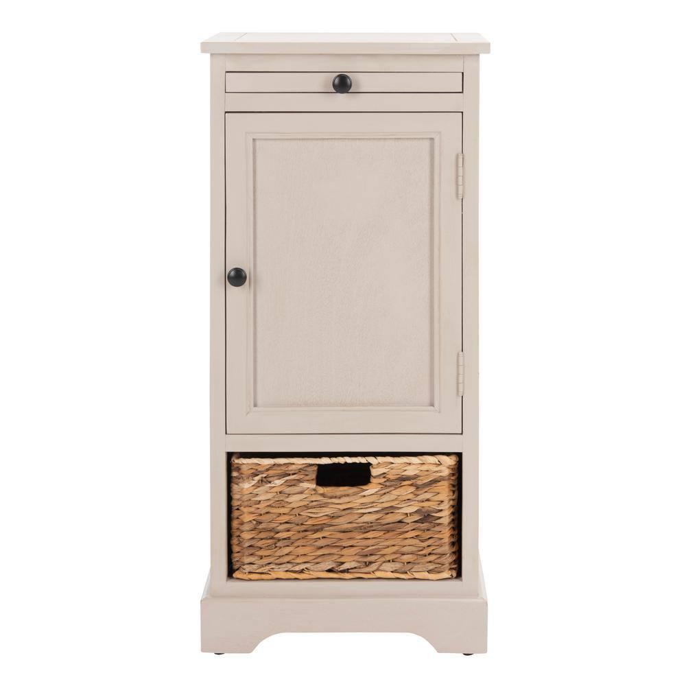 Raven Tall Storage Unit - Vintage Grey - Safavieh.