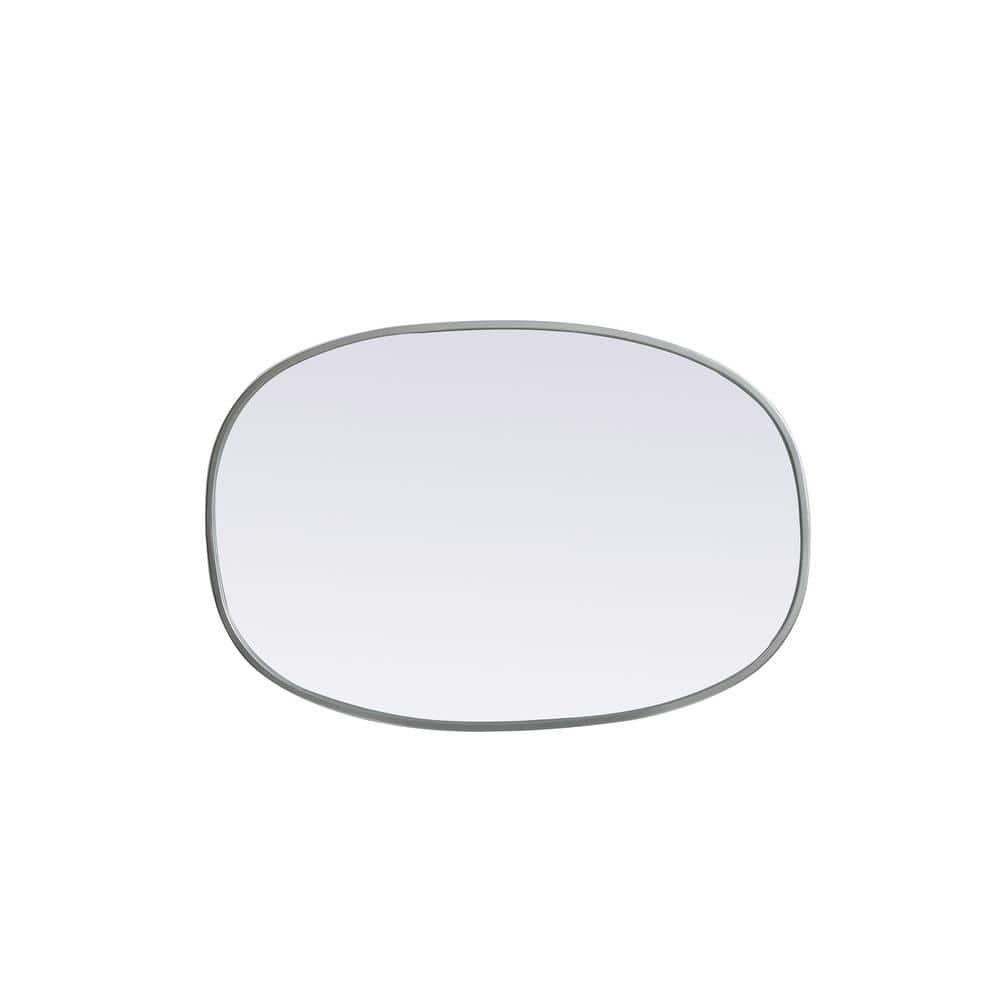 Sabine Metal Curved Oval Wall Mirror