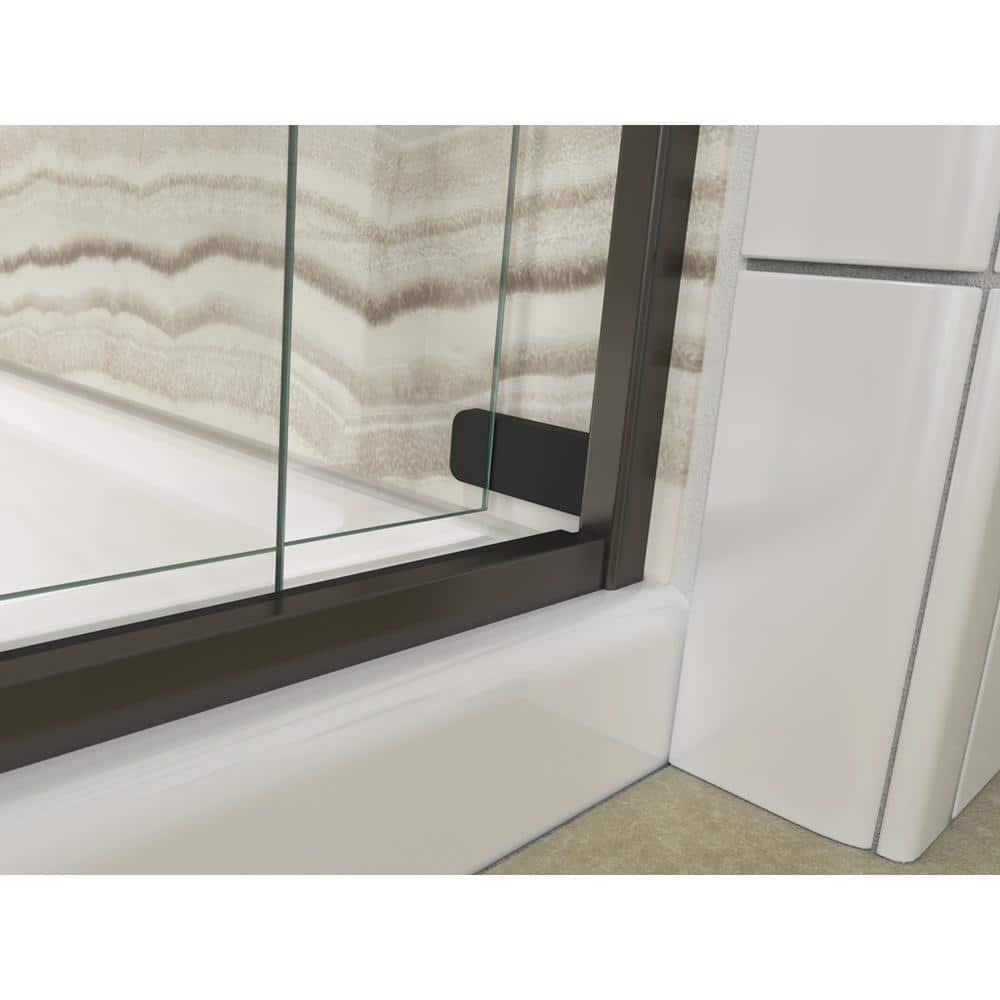 Kohler Levity 47.63" x 74" Double Sliding Shower Door with Blade Handles with CleanCoat® Technology K-706010-L-ABZ