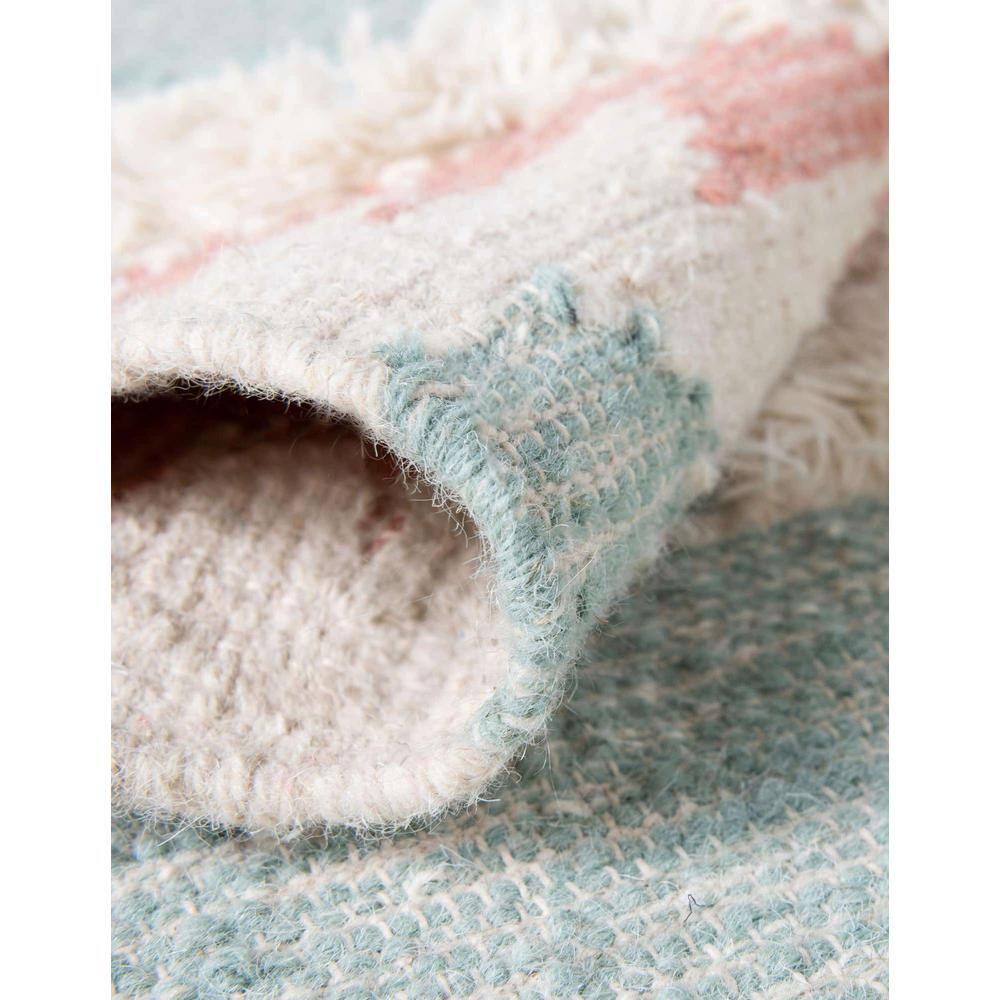 Unique Loom 5' 1 x 8' 0 Mesa Papago Light Aqua Area Rug