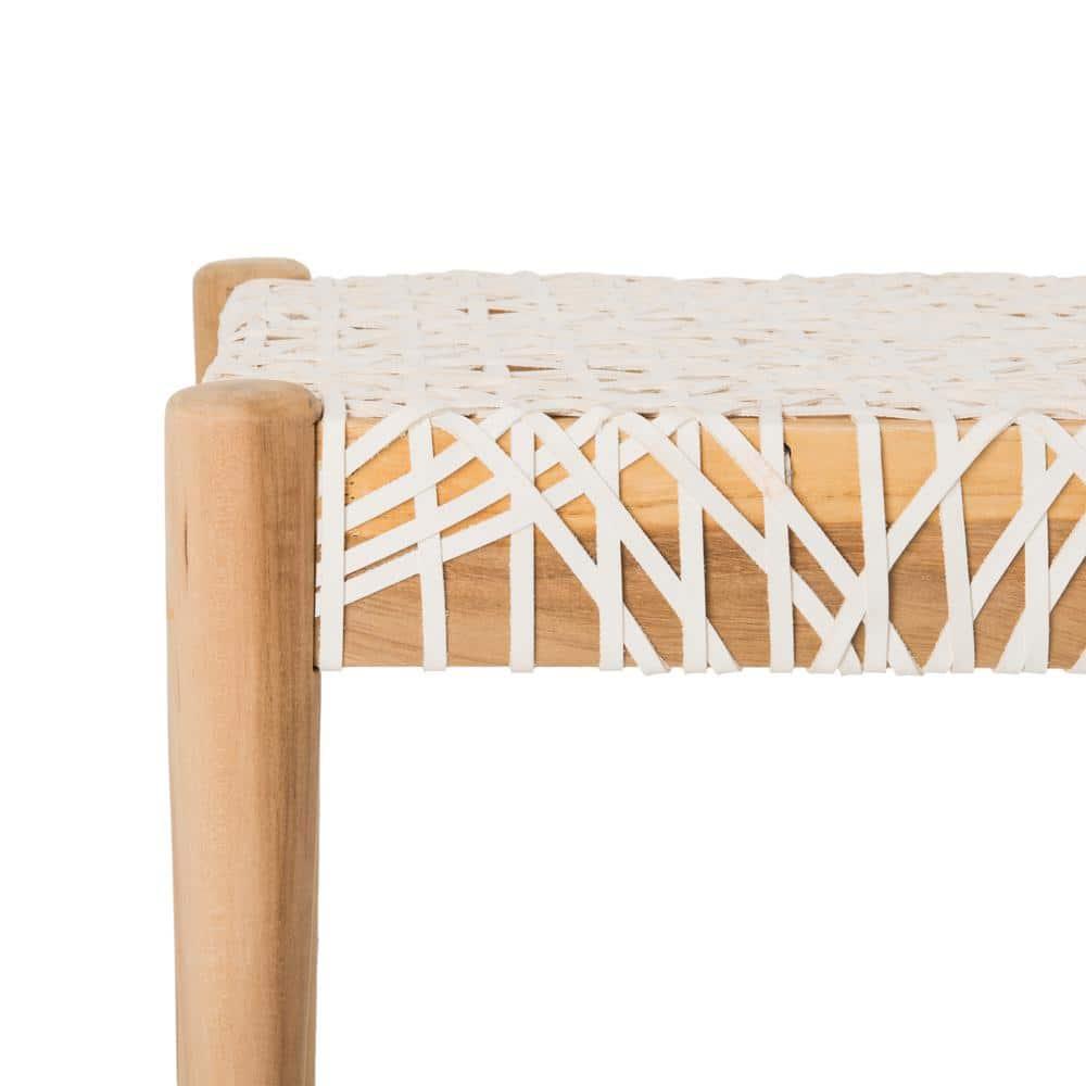 Kazbah 47" Genuine Leather Bench