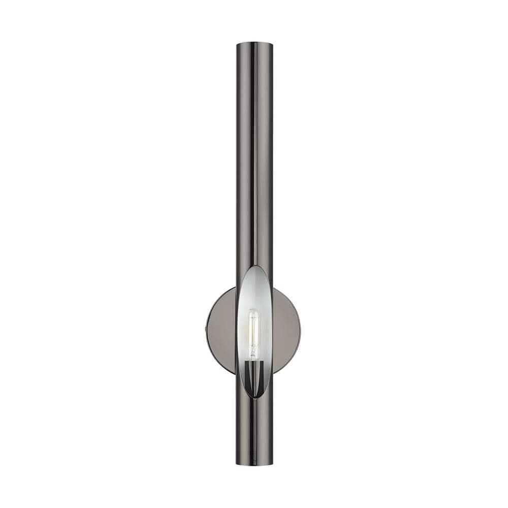 Livex Lighting Acra 1 - Light Wall Light in  Black Chrome