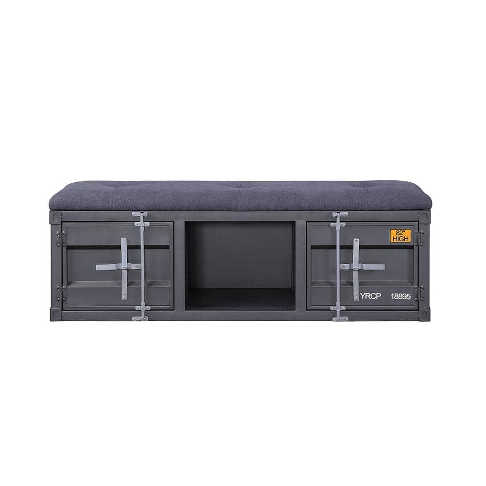 Acme Cargo Fabric Upholstered Storage Bench